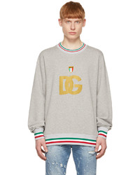 Dolce & Gabbana Grey Cotton Sweatshirt