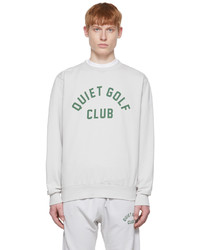 Quiet Golf Grey Cotton Sweatshirt