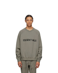 Essentials Grey Crewneck Pullover Sweatshirt