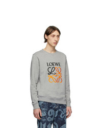 Loewe Grey Embroidered Sweatshirt