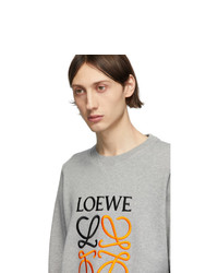 Loewe Grey Embroidered Sweatshirt