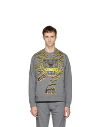 Kenzo Grey Geo Tiger Sweatshirt