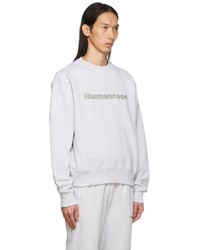 adidas x Humanrace by Pharrell Williams Grey Humanrace Tonal Logo Sweatshirt
