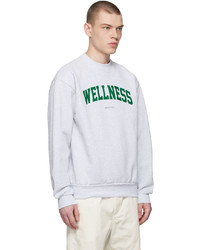 Sporty & Rich Grey Ivy Wellness Sweatshirt