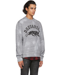 DSQUARED2 Grey Layered Logo Sweatshirt