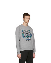 Kenzo Grey Leopard Tiger Sweatshirt