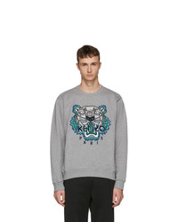 Kenzo Grey Leopard Tiger Sweatshirt