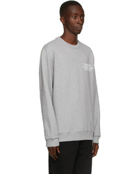 Burberry Grey Location Print Sweatshirt