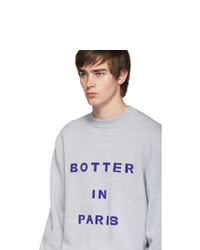 Botter Grey Melange Jacquard Sweatshirt