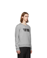 Valentino Grey Metallic Vltn Sweatshirt