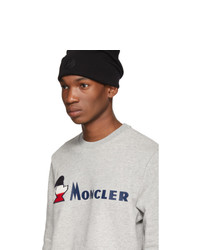Moncler Grey Monduck Logo Sweatshirt