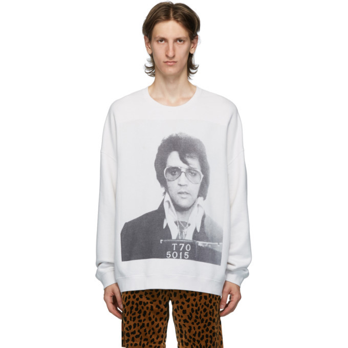 R13 Grey Oversized Elvis T 70 Sweatshirt 450 SSENSE Lookastic