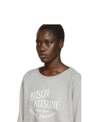 MAISON KITSUNE Grey Palais Royal Sweatshirt