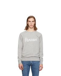 MAISON KITSUNÉ Grey Parisien Sweatshirt