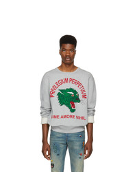Gucci Grey Privilegium Perfectuum Tiger Sweatshirt