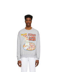 Moschino Grey S Pizza Sweatshirt