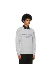 Giorgio Armani Grey Via Borgonuovo 11 Sweatshirt