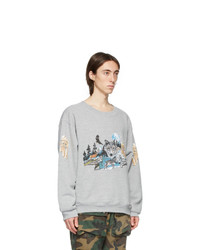 Rhude Grey Wolf In Nature Sweatshirt