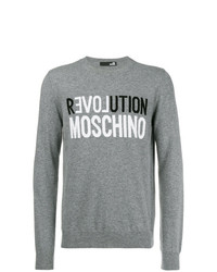 Love Moschino Logo Patch Sweatshirt
