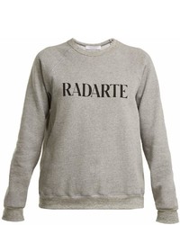 Rodarte Logo Print Cotton Blend Sweatshirt