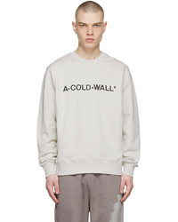 A-Cold-Wall* Off White Cotton Sweatshirt