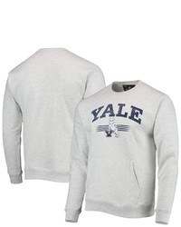 LEAGUE COLLEGIATE WEA R Heathered Gray Yale Bulldogs Upperclassman Pocket Pullover Sweatshirt In Heather Gray At Nordstrom