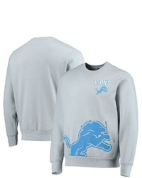 FOCO Silver Detroit Lions Pocket Pullover Sweater At Nordstrom