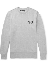 Y-3 Slim Fit Printed Loopback Cotton Jersey Sweatshirt
