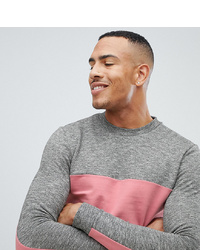 ASOS DESIGN Tall Sweatshirt With Colour Blocking
