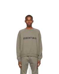 Essentials Taupe Pullover Logo Sweatshirt