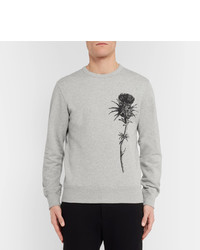 Alexander McQueen Thistle Print Loopback Cotton Jersey Sweatshirt