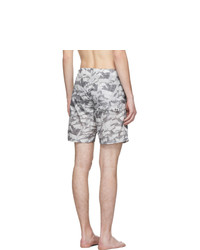Off-White Grey All Over Arrows Swim Shorts