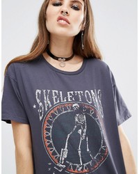 Asos Halloween T Shirt With Skeletons Do Everyday Things Print