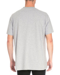 Givenchy Columbian Monkey Print Jersey T Shirt Gray