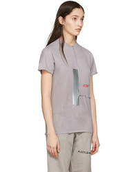 A-Cold-Wall* Grey Reconstructed Invisible Polythene T Shirt