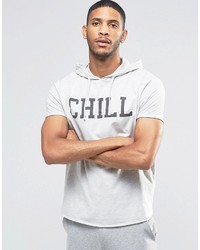 Asos Hooded T Shirt With Chill Print