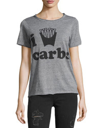 Chaser I Love Carbs Graphic Tee Gray