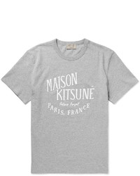 MAISON KITSUNÉ Maison Kitsun Slim Fit Printed Cotton Jersey T Shirt