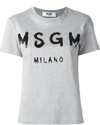 MSGM Front Print T Shirt