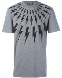 Neil Barrett Lightning Bolt Print T Shirt