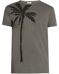Tomas Maier Palm Print Cotton T Shirt