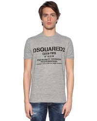 DSQUARED2 Parachute Printed Cotton Jersey T Shirt