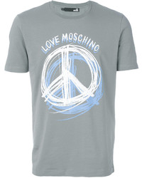 Love Moschino Peace Print T Shirt