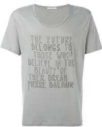 Pierre Balmain Quote Print T Shirt