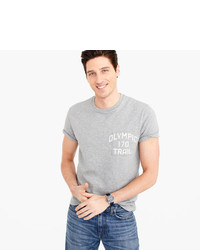J.Crew Pocket Graphic T Shirt In Heathered Cotton
