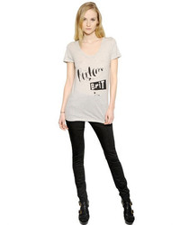 Burberry Printed Cotton Jersey T Shirt