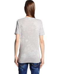 Dsquared2 Printed Cotton Jersey T Shirt