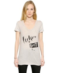 Burberry Printed Cotton Jersey T Shirt