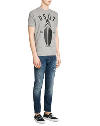 DSQUARED2 Printed Cotton T Shirt