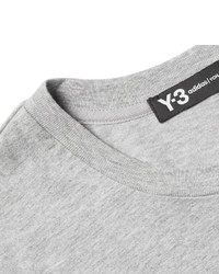 Y-3 Printed Mlange Cotton Jersey T Shirt